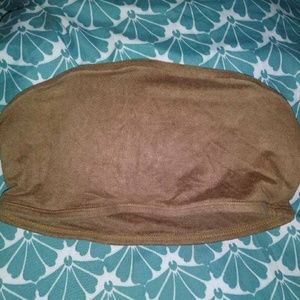 Arie taupe bandeau bra